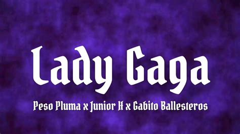 peso pluma lady gaga english lyrics